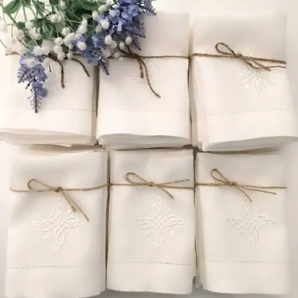 Lüks Keten El Havlusu Seti (6'lı)