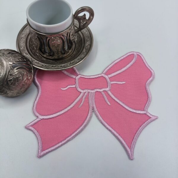 Fiyonk Bardak Altlığı Pembe yakın çekim