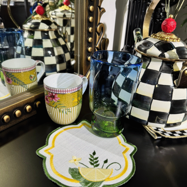 Limon Desenli Sunum Peçetesi - 2'li Set