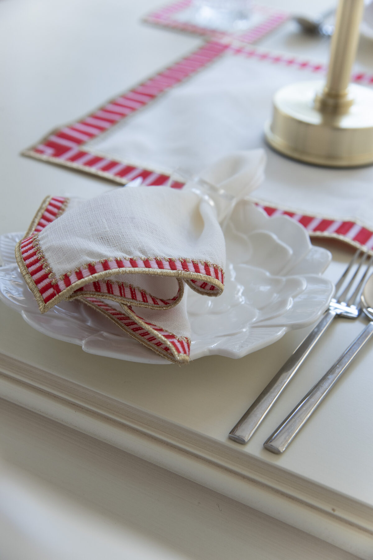 Pip Studio Uyumlu Çubuklu Desen Yemek Peçetesi – 2’li - Görsel 4