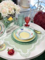 Pötikare Amerikan Servis Dikdörtgen - Yeşil