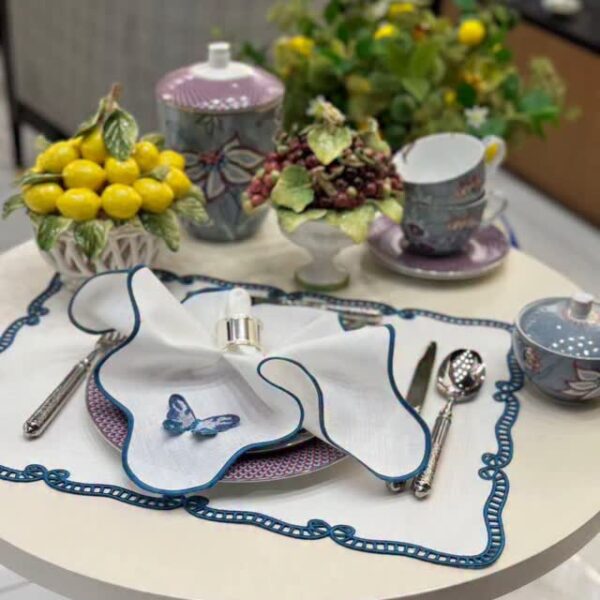 Beyaz İş Servi̇s Peçetesi̇ İndi̇go Mavi̇ - Casare