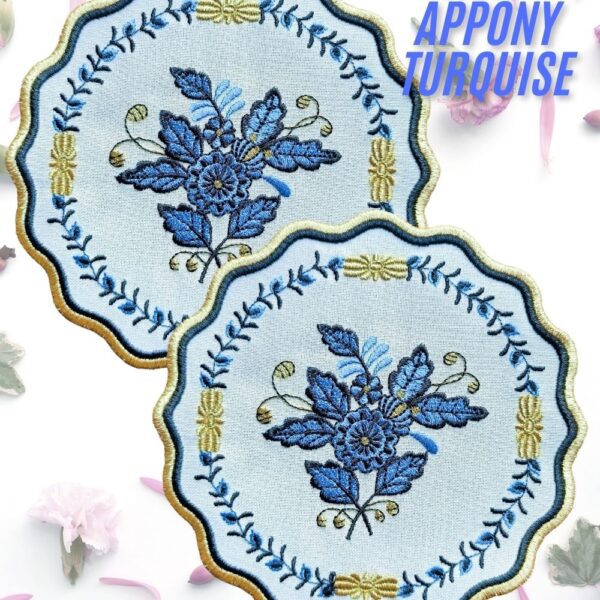 Herend Appony Turquise Kokteyl Peçetesi̇ detay görünümü