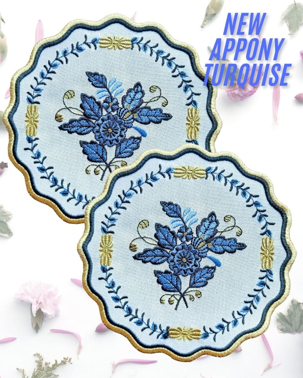 Herend Appony Turquise Kokteyl Peçetesi̇ detay görünümü