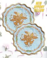 Herend Appony Sari Kokteyl Peçetesi̇ yakın çekim