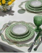 Yeşi̇l Herend Appony Uyumlu Ameri̇kan Servi̇s - görsel 7