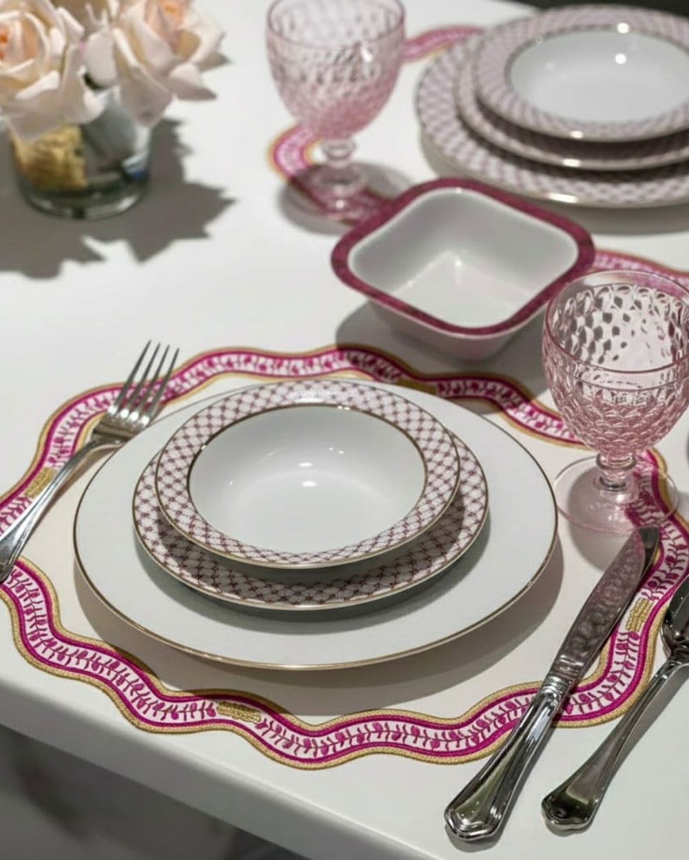 Fuşya Herend Appony Uyumlu Ameri̇kan Servi̇s amerikan servis - Casare